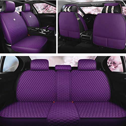 Leather Auto Seat Covers 9pcs Front Rear Seat Covers B765736