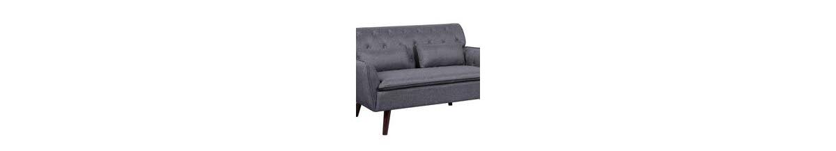 Linen Tufted Loveseat W19093