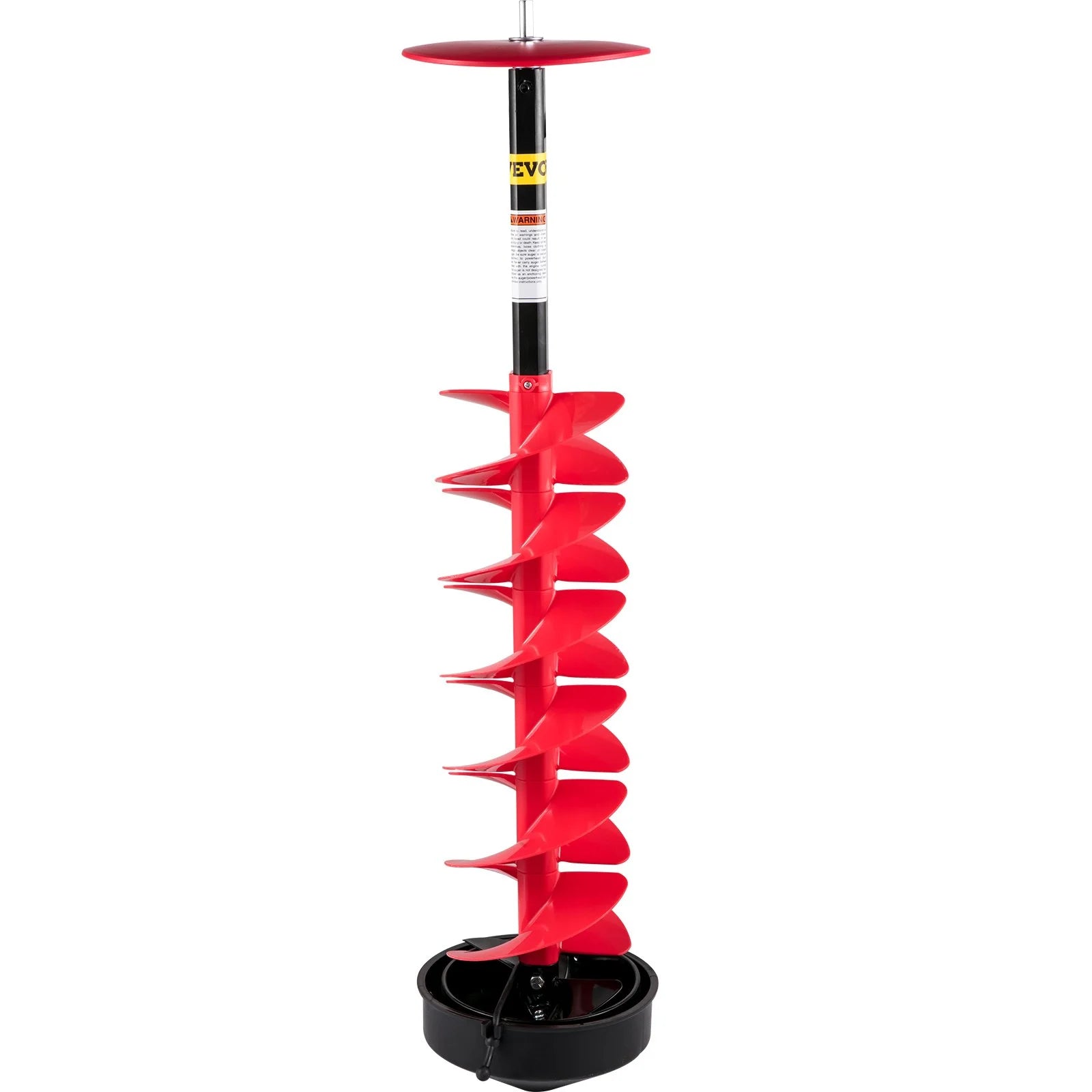 8'' Ice Drill Auger with Nylon Bit and Rubber Handle B124225