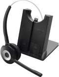 Wireless Bluetooth Headset with Headband Attachment and Base (Renewed) S1418