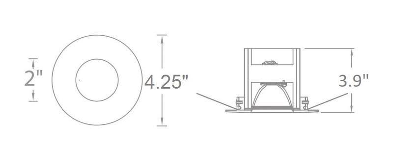 White LED High Output Trim W7293