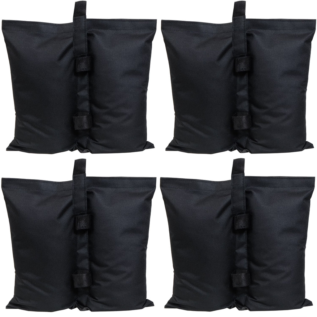 Black Polyester Sandbag Canopy Weights, Set of 4 V817995