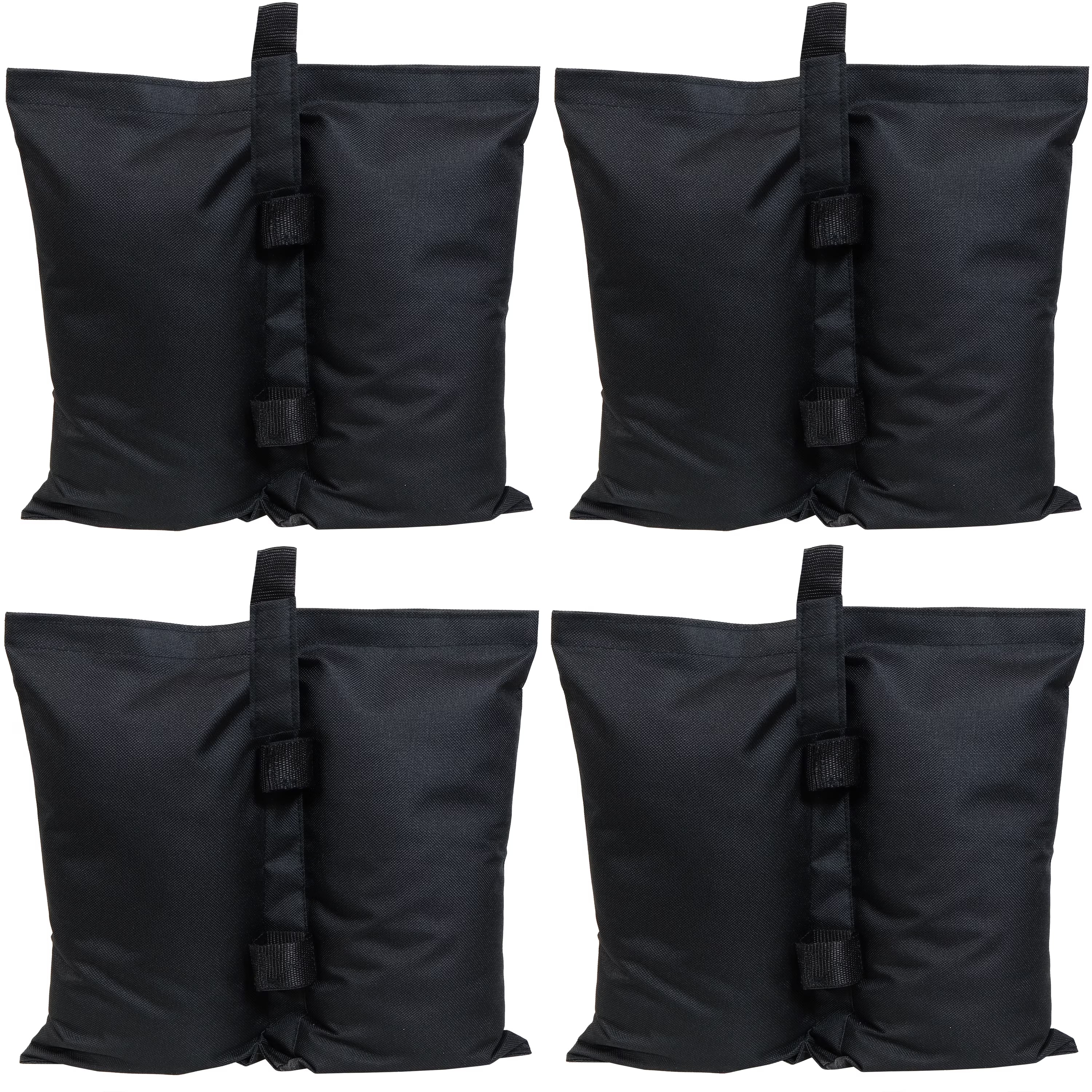 Black Polyester Sandbag Canopy Weights, Set of 4 V817995