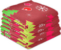 Red Green Kitchen Towels Set of 6 Dishcloths 28'' x 18'' I834
