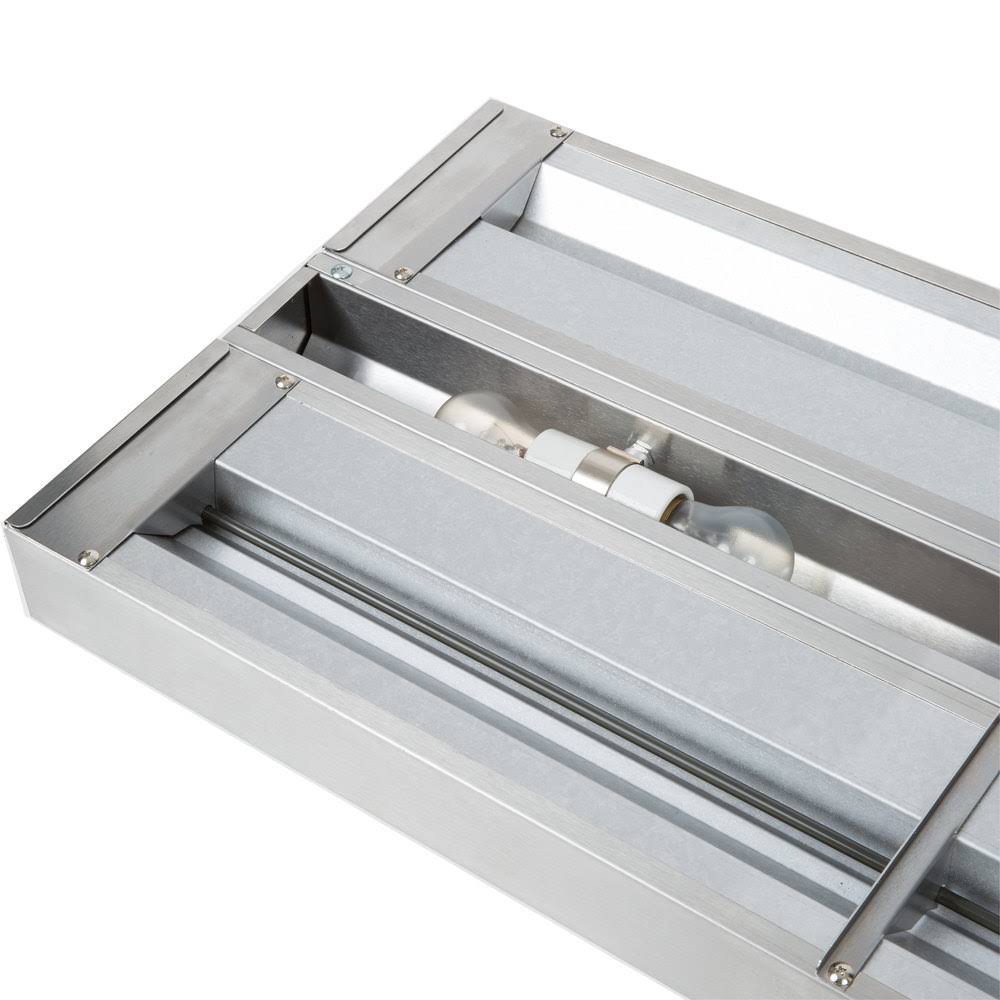 24" High Wattage Lighted Calrod Double Food Warmer with Toggle Controls Z91652