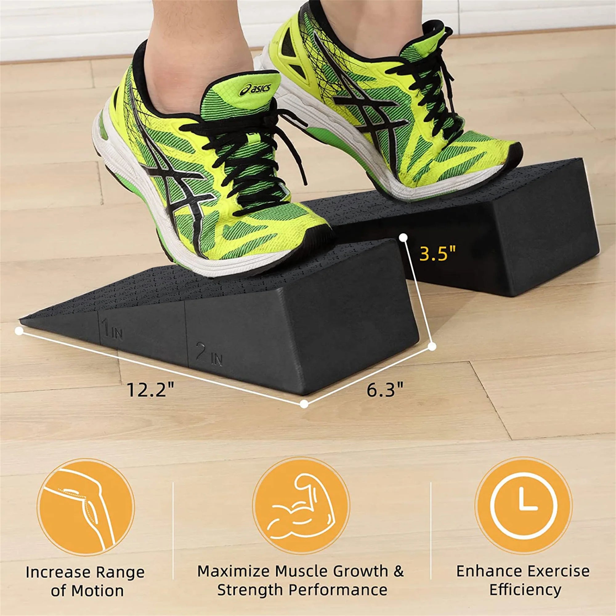 Squat Wedge Blocks Non-slip Calf Raise Platform J2715