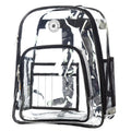 Clear Heavy Duty Transparent Backpack Black C15519