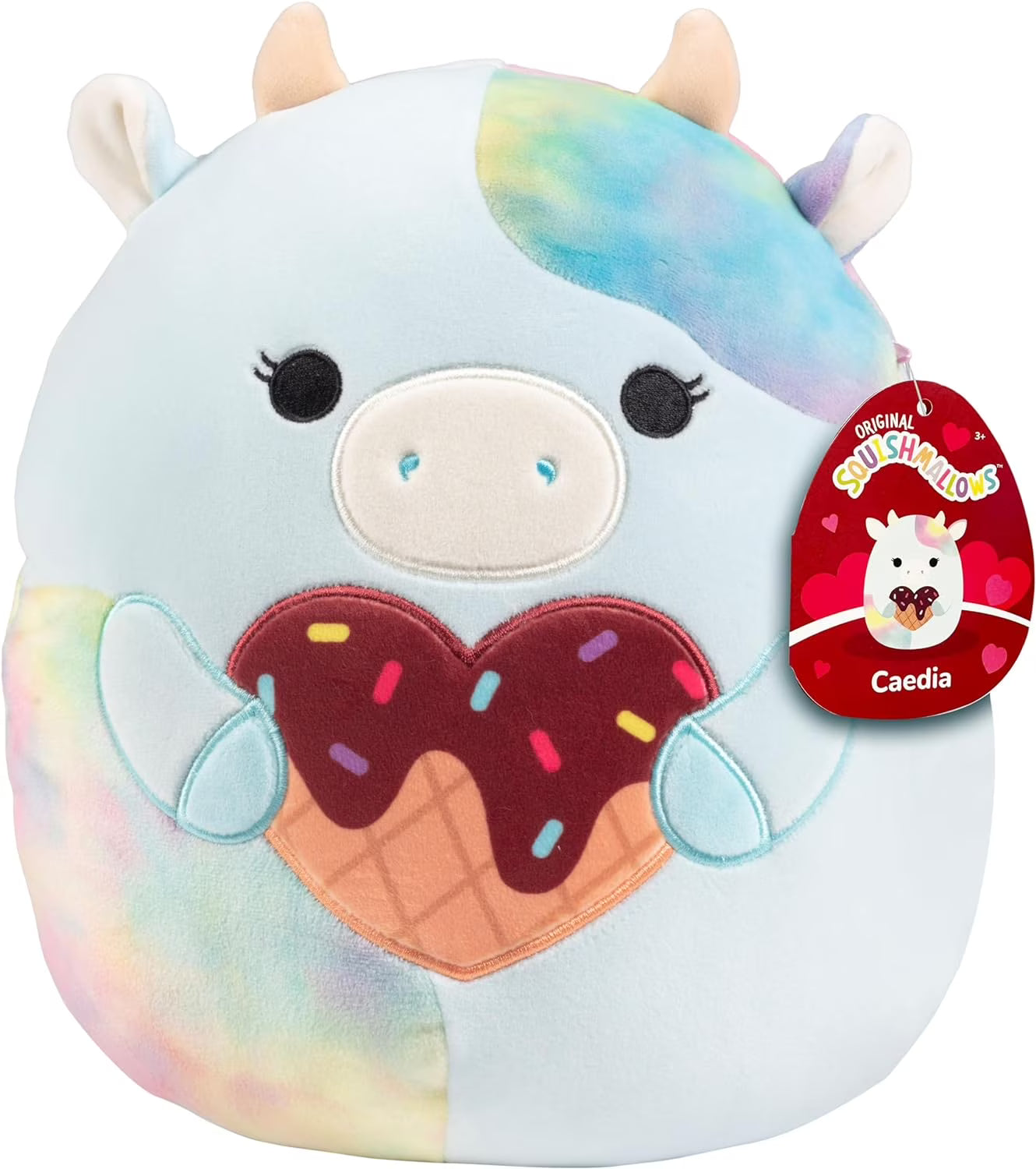 10" Blue Cow Plush Stuffed Animal Toy C53626