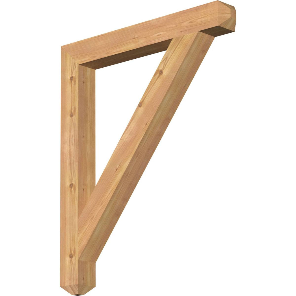 Traditional Craftsman Smooth Bracket, Western Red Cedar E670402
