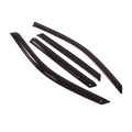 Outside Mount Window Visor Deflector Rain Guard Dark Smoke 4 Pcs Set W90586