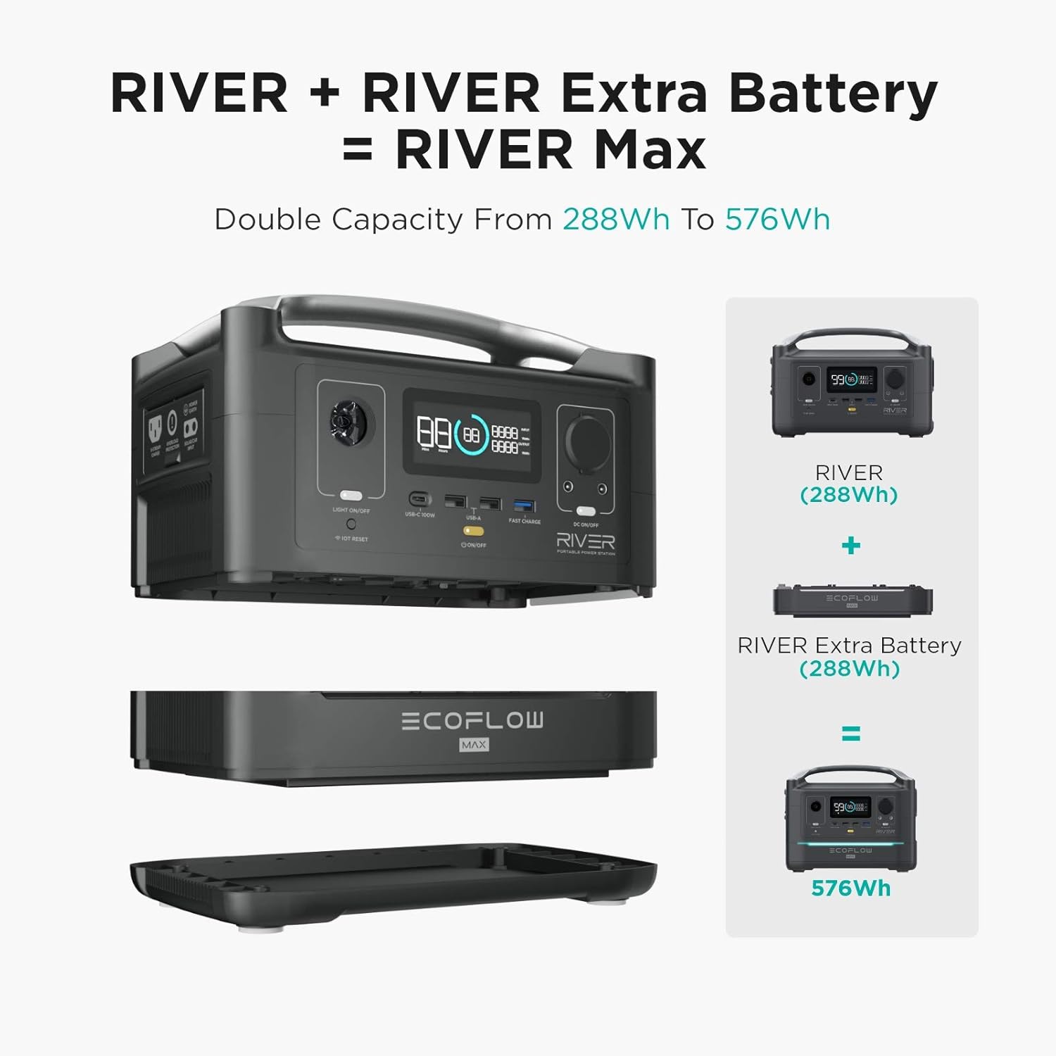 River 600 Extra Battery 288Wh T49027