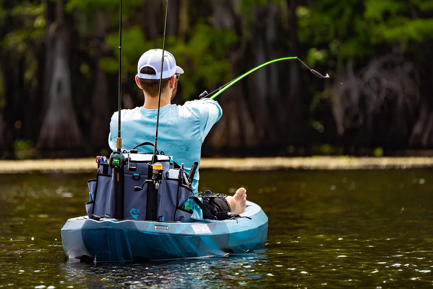 3700 Size Grey Zipperless Heavy Duty Water Resistant Tarpaulin Kayak Tackle Bag B61323