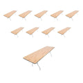 10 Pack Wood Folding Table V92197