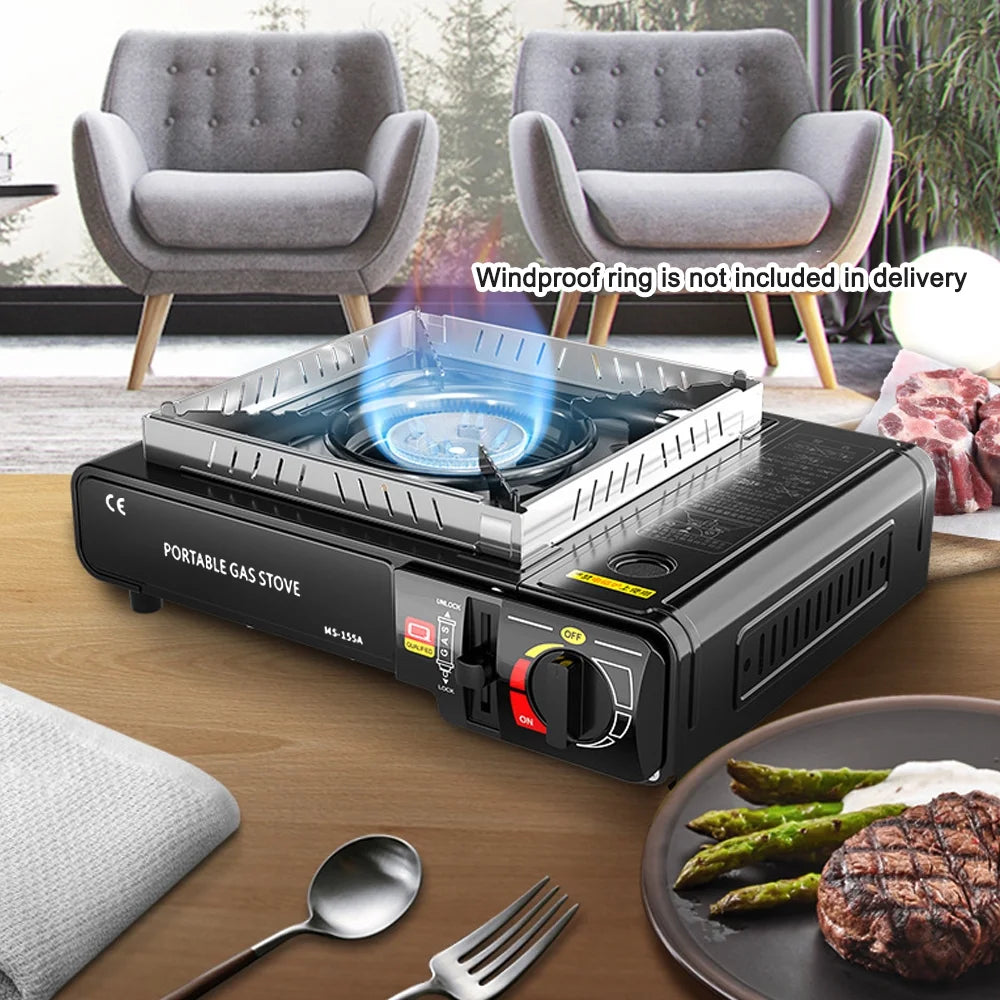 Portable Butane Gas Cassette with Piezo Ignition D665613