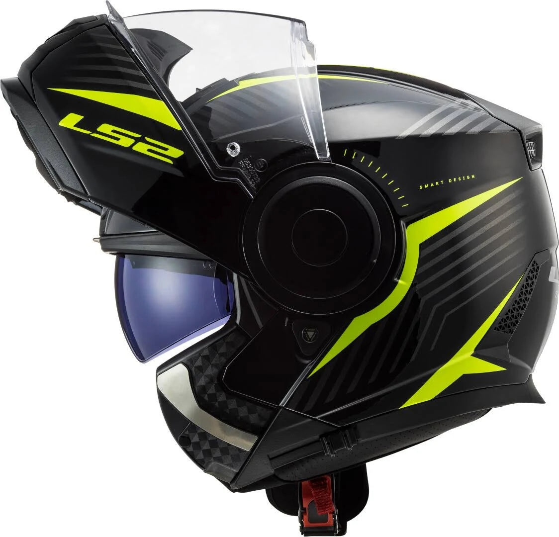 Black-Yellow Motorcycle Helmet R7329