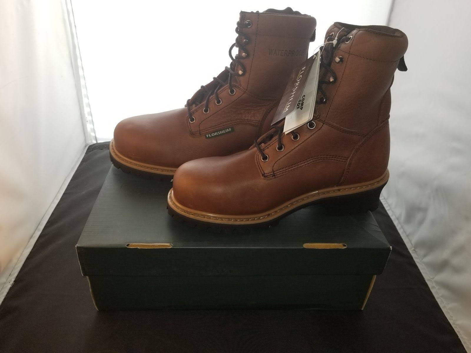 Brown Work Shoes E428468