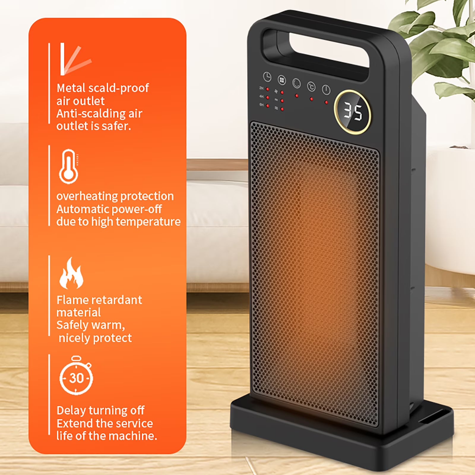Electric Heater with Remote Control Q335
