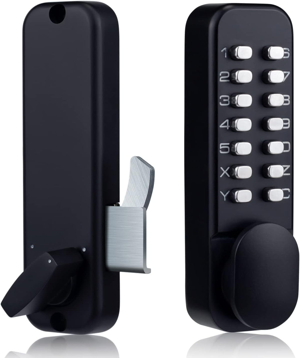 Keyless Entry Deadbolt Door Lock with Handle (Black) R968067