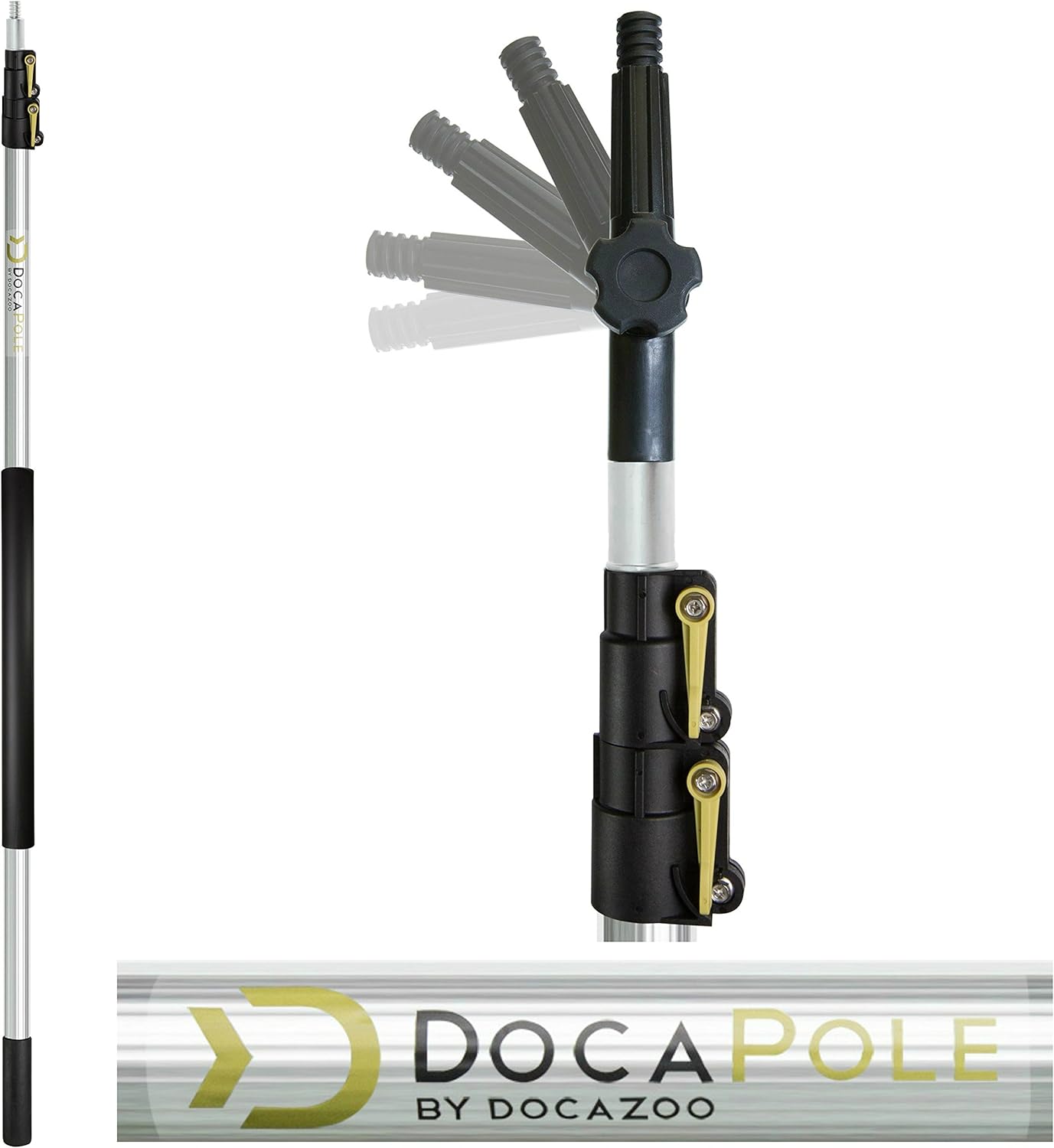 11 Inch Medium Bristle Deck Brush with Telescoping Pole S406958