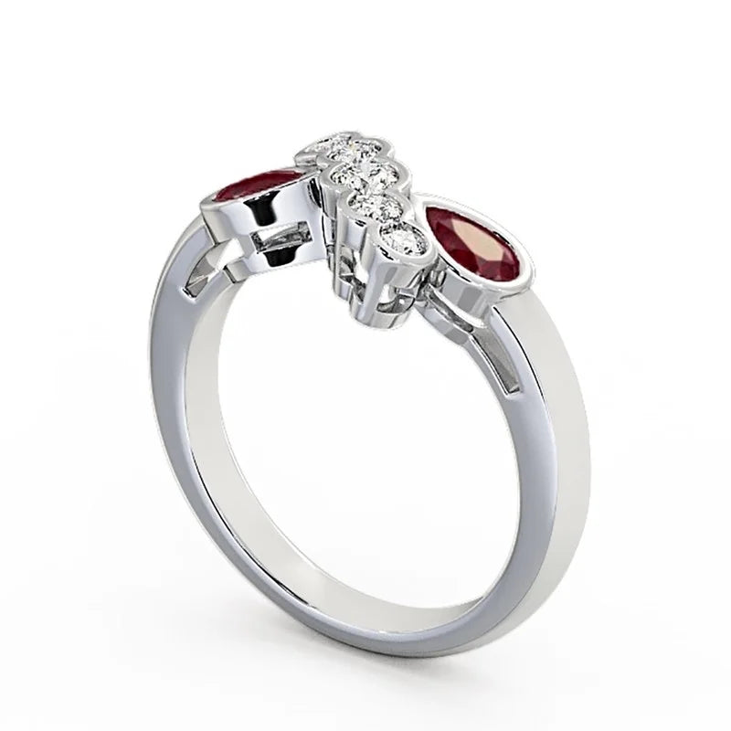 14K White Gold Eternity Band R91918