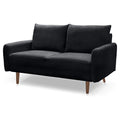 Black Fabric Standard Loveseat Z629