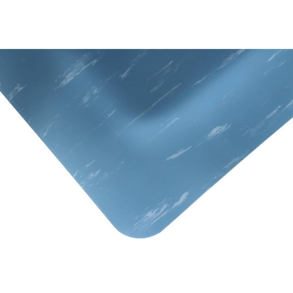 Blue Marbleized Vinyl Commercial Mat P6856