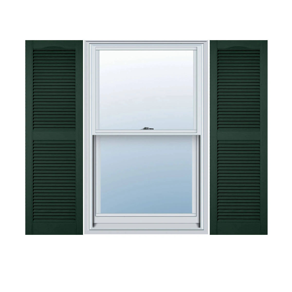 14 1/2 inchw x 65 inchh Vinyl Open Louver Shutters Per Pair K711