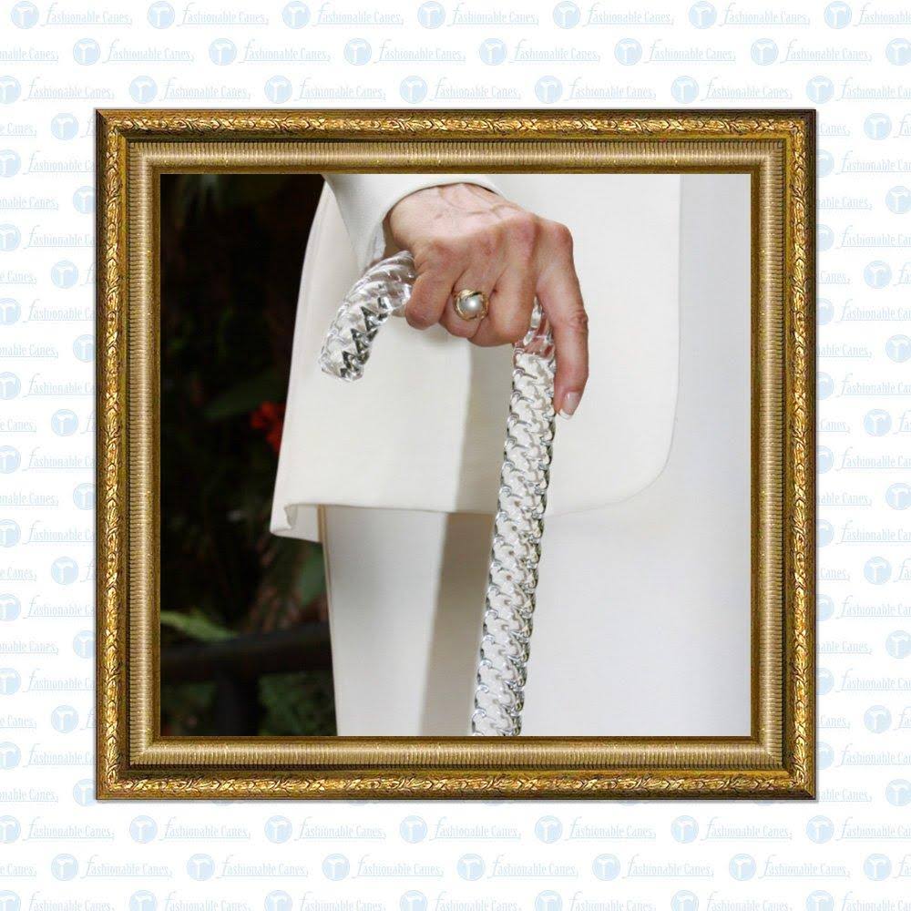 Crystal Ridges Walking Cane with Clear Lucite Shaft H2611