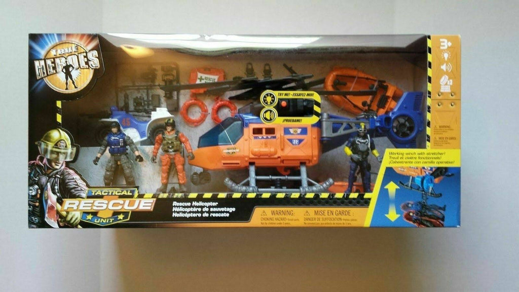 Rescue Helicopter Tactical Unit Playset M803