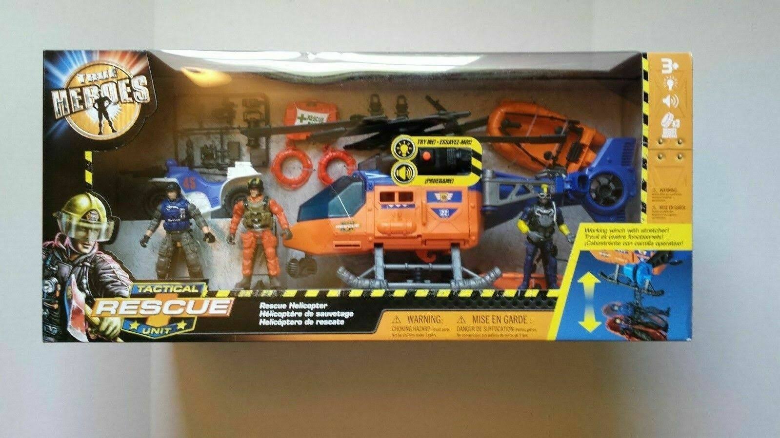 Rescue Helicopter Tactical Unit Playset M803