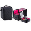Black Soft-Sided Nail Polish Organizer Case K8406