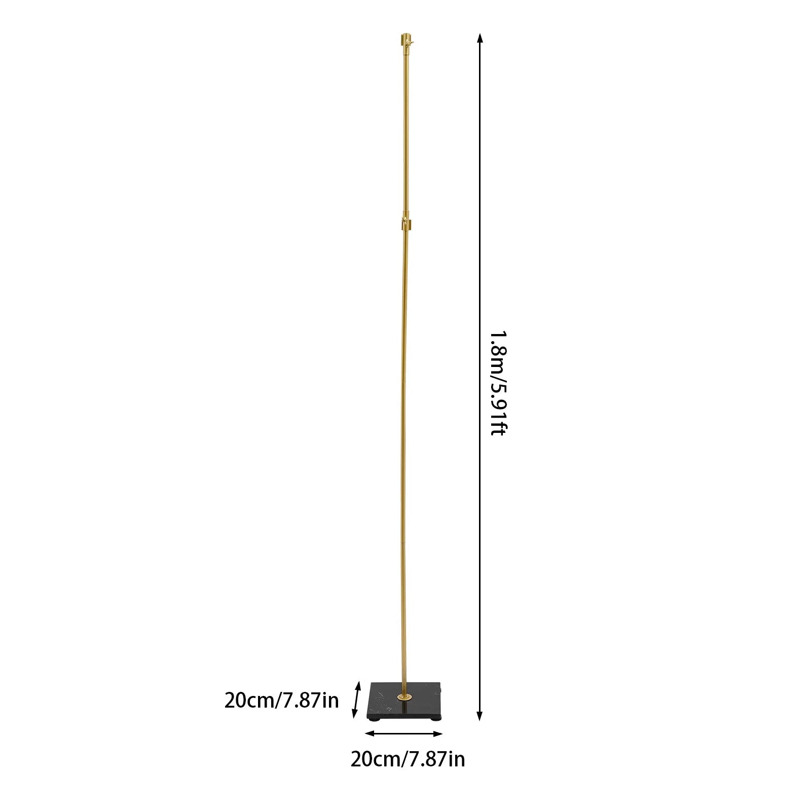 63" Tall Metal Easel Stand with Marble Base W580