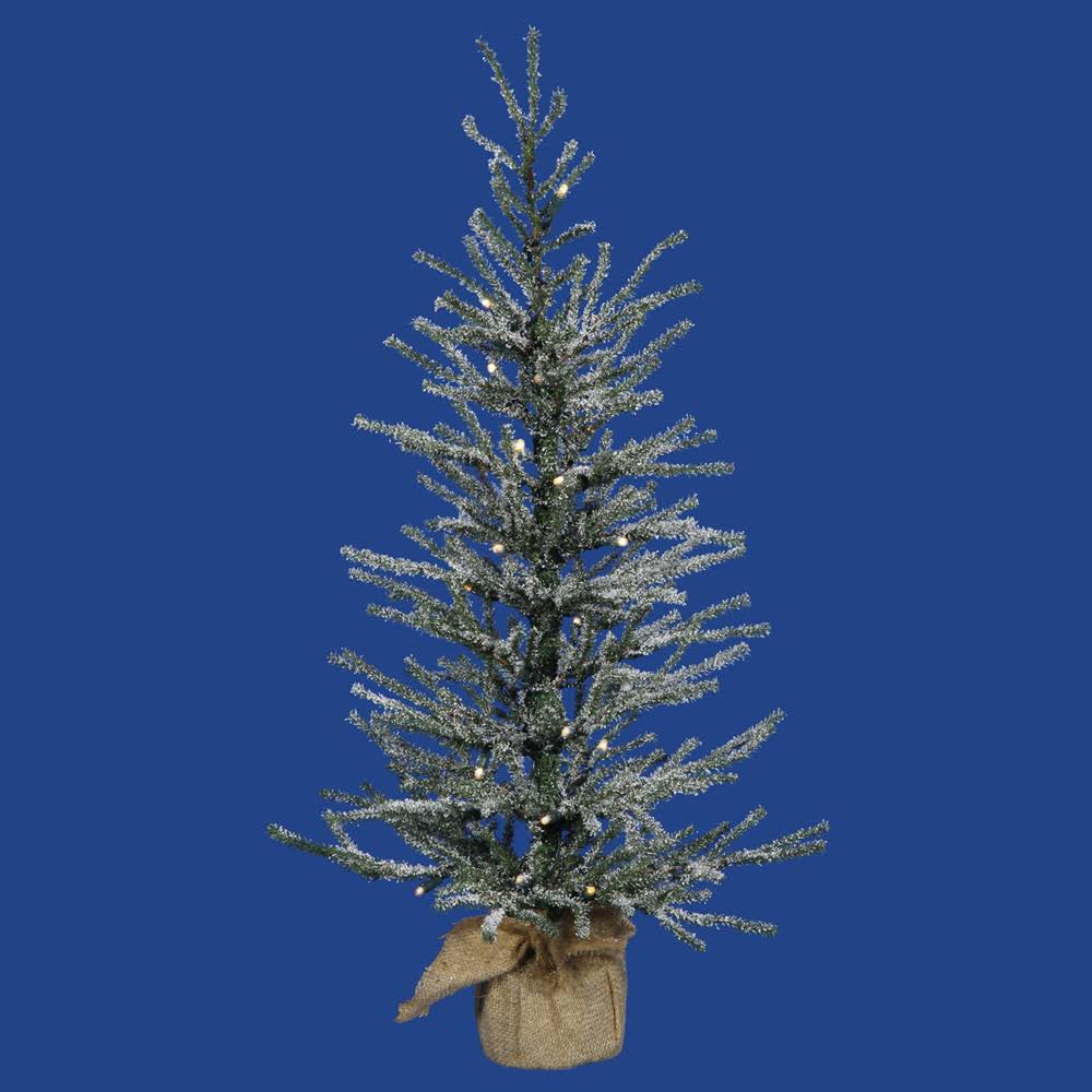 30x22 Frosted Angel Pine Artificial Christmas Tree Warm White LED Lights P291