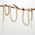 Natural 70"H Wool Ball Garland Y418