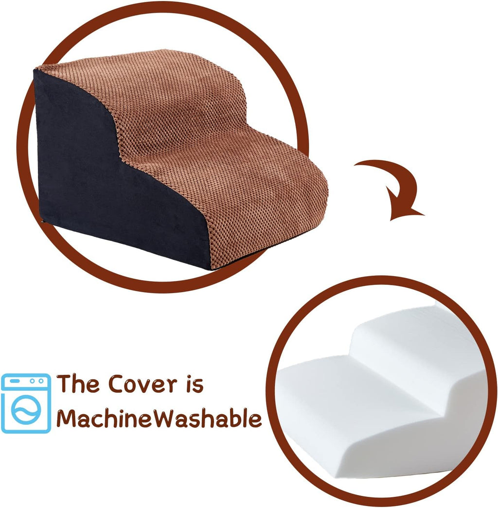 2 Steps High-Density Foam Dog Stairs B740