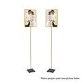 63" Tall Metal Easel Stand with Marble Base W580