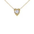 Emerald Green 10K Yellow Gold Birthstone Heart-Shaped Pendant Necklace with 22" Chain Y11722