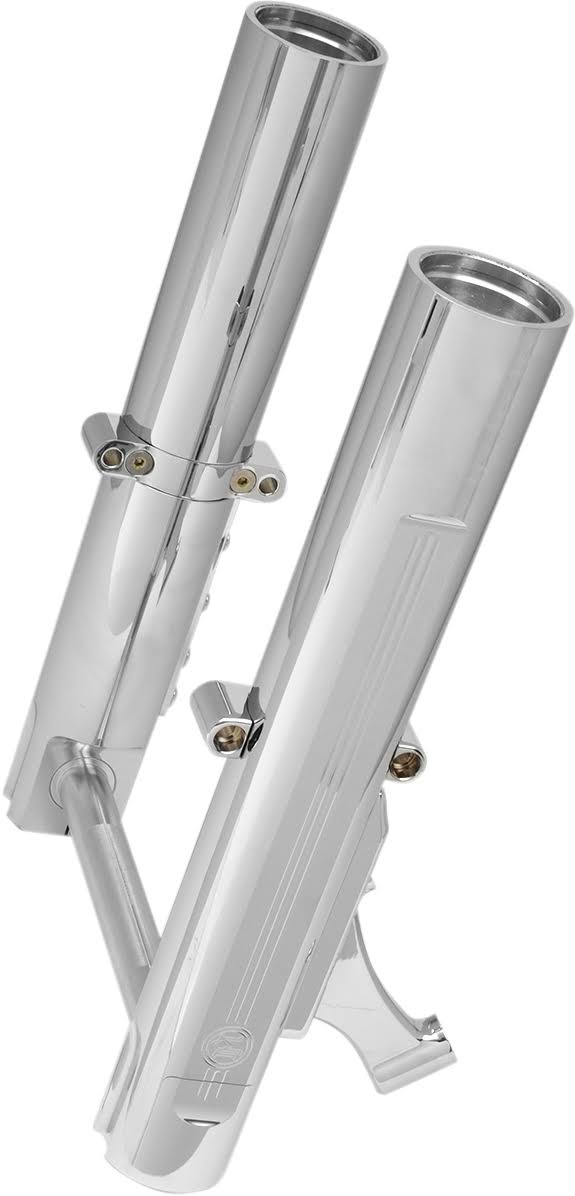 Chrome Fork Legs with Radial Mount Calipers W718