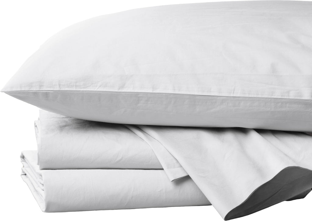 300 Percale Fitted Sheet Twin Alpine White A5249