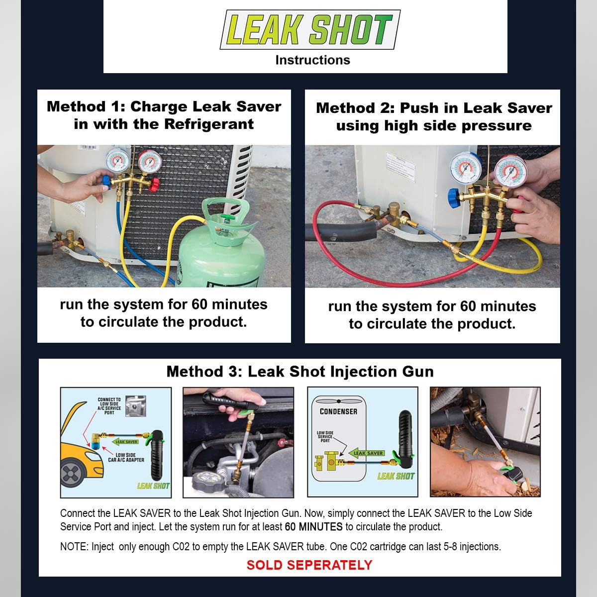Refrigerant Leak Sealer for Air Conditioner and Refrigeration Systems G58453
