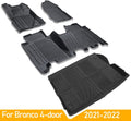 Cargo Liner for Ford Bronco 4-Door All Weather Cargo Mat W3358
