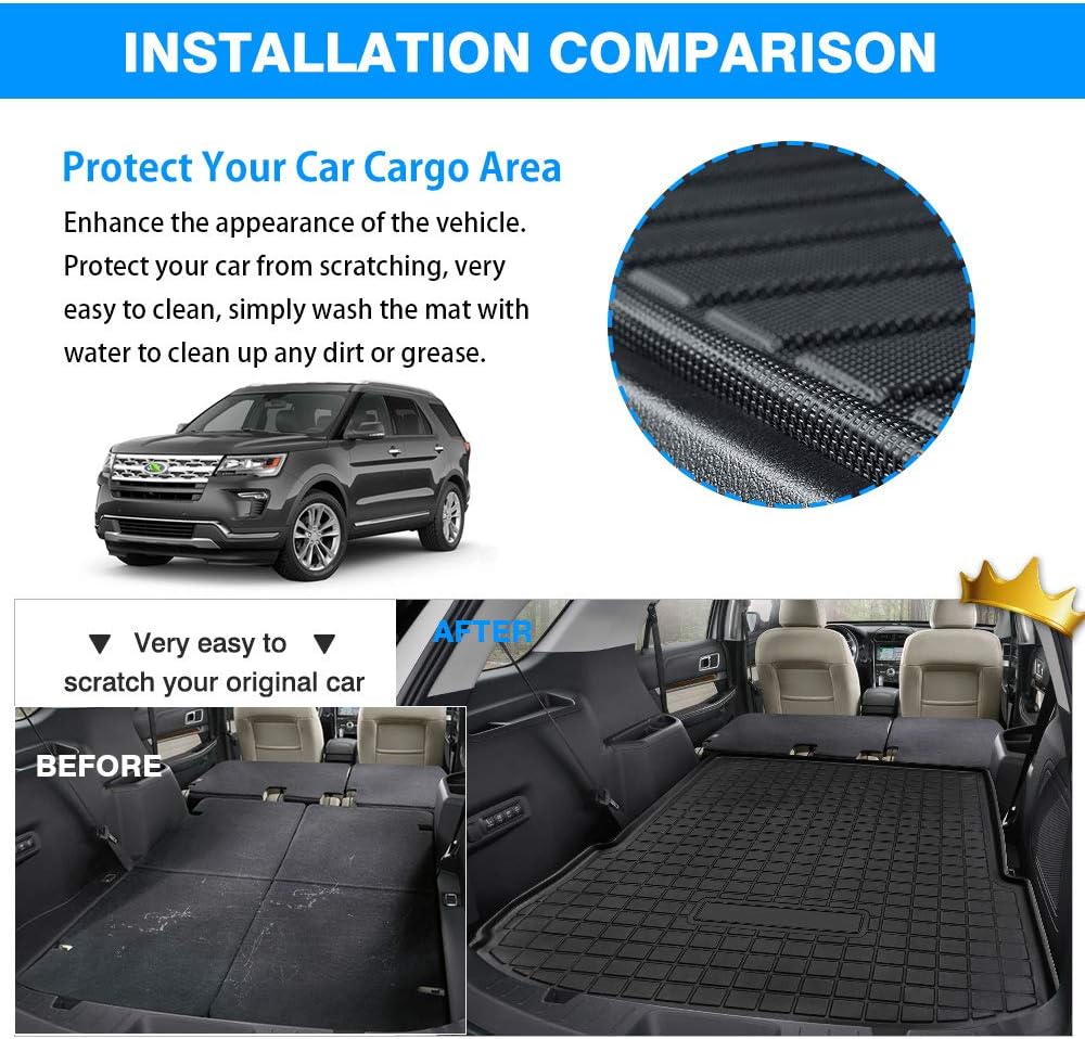 Custom Fit Cargo Liner Trunk Mat Pack of 2 B751