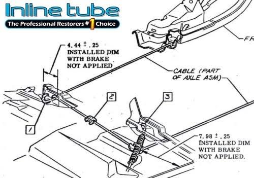 Stainless Rear Parking Brake Cable Z33234