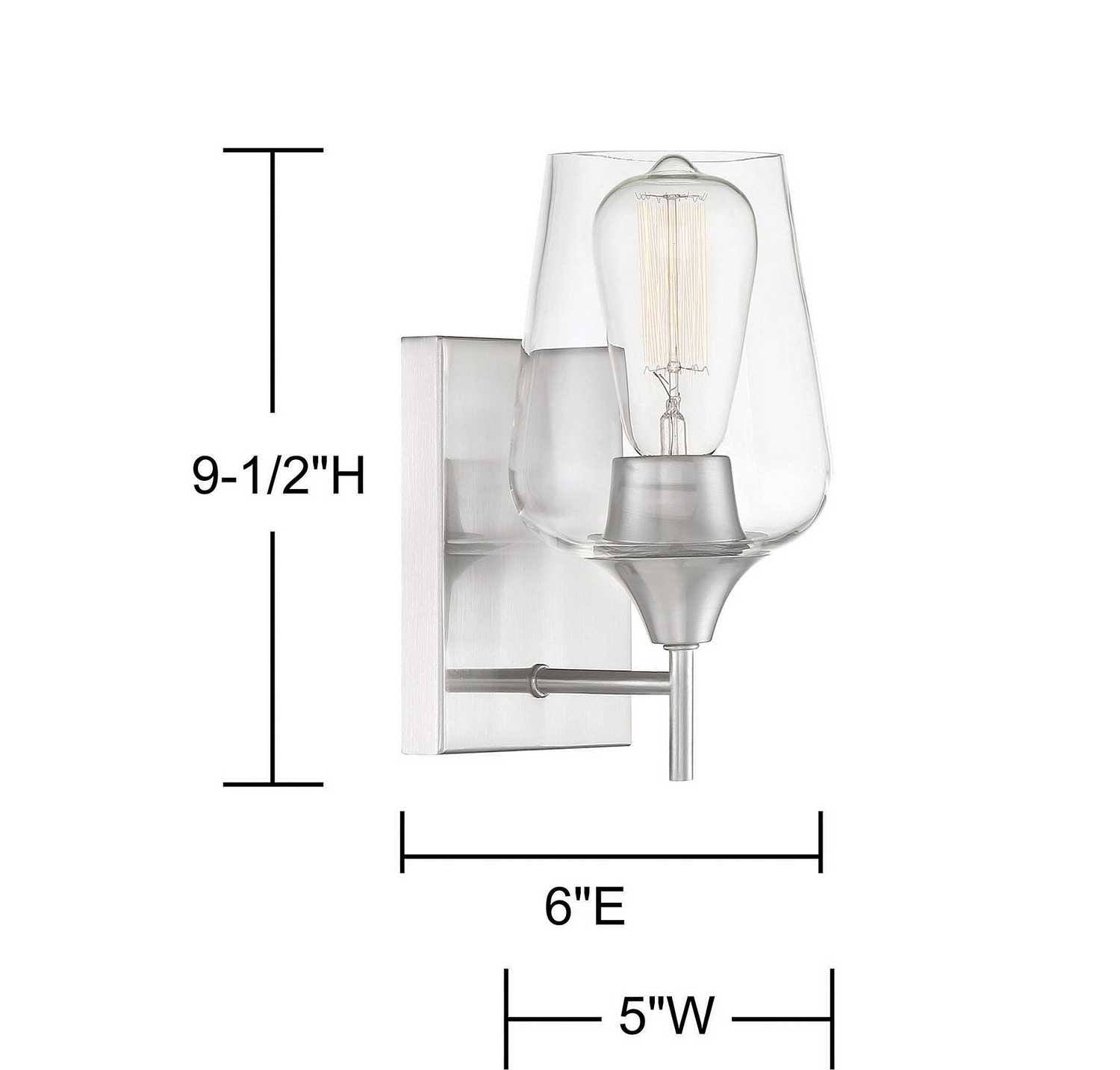 Satin Nickel Sconce V72956