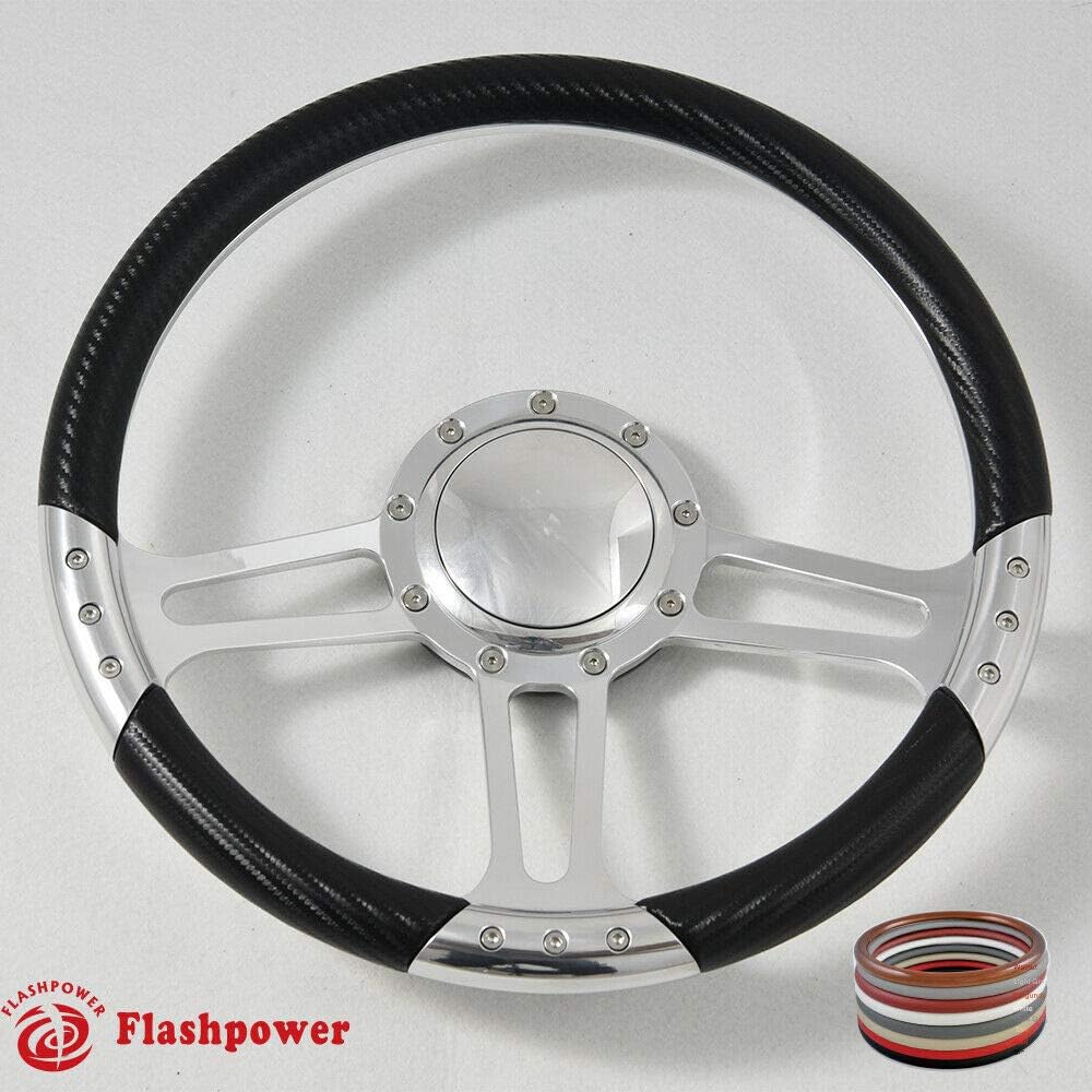 Carbon Fiber Full Wrap Steering Wheel with Horn Button J29726