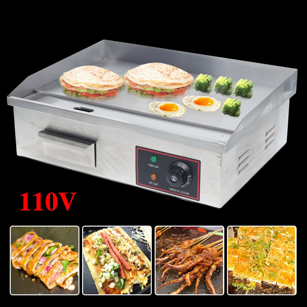 3000W Commercial Electric Countertop Griddle A972358