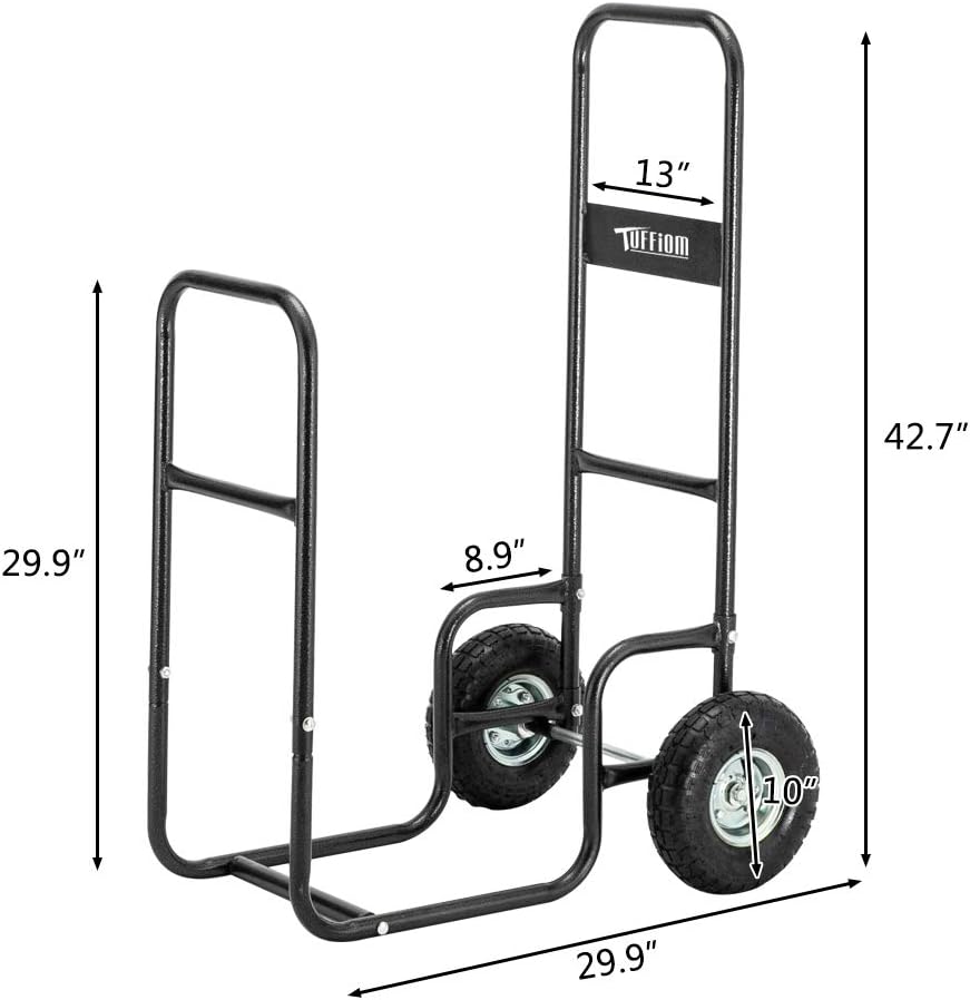 Firewood Cart with Large Wheels S69754