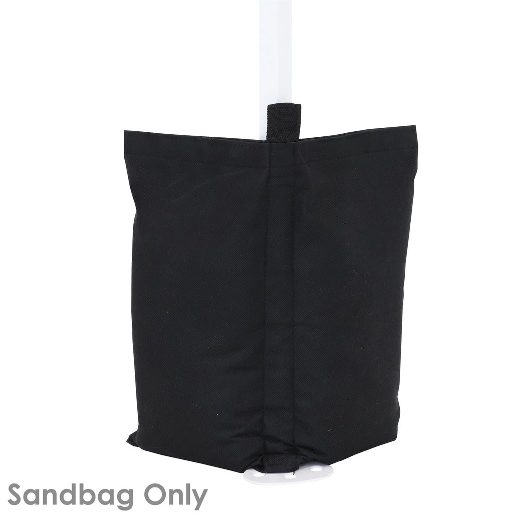 Black Polyester Sandbag Canopy Weights, Set of 4 V817995