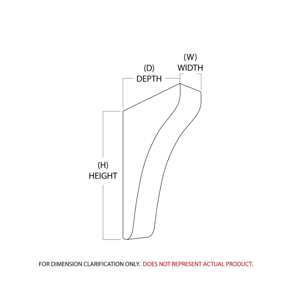 Large Plain Wood Corbel H8856