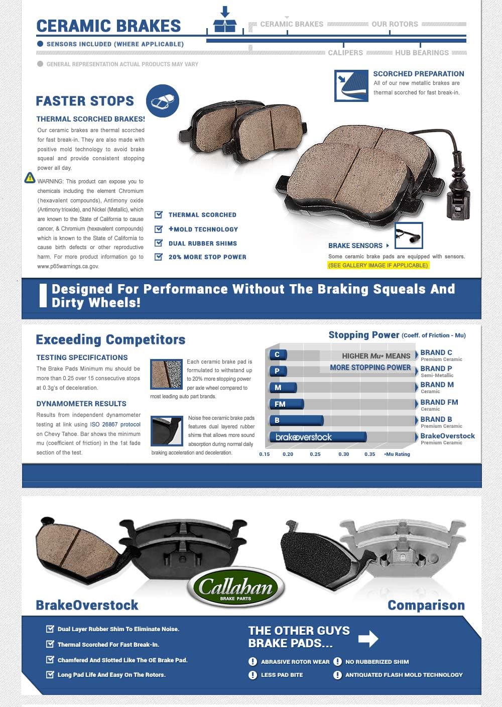 Front 299.86mm 5 Lug Rotors + Brake Pads + Clips K228